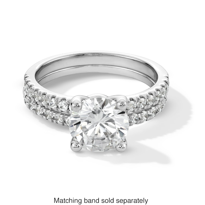 Main Image 5 of 2-1/4 CT. T.W. Certified Lab-Created Diamond Engagement Ring in 14K White Gold (I/SI2)