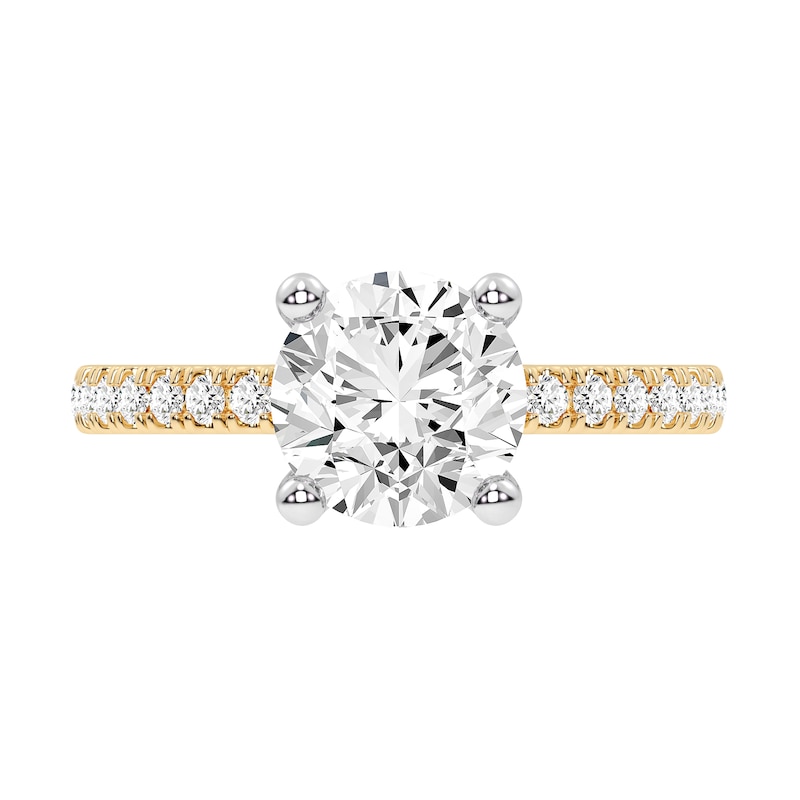 Main Image 3 of 2-1/4 CT. T.W. Certified Lab-Created Diamond Engagement Ring in 14K Gold (I/SI2)