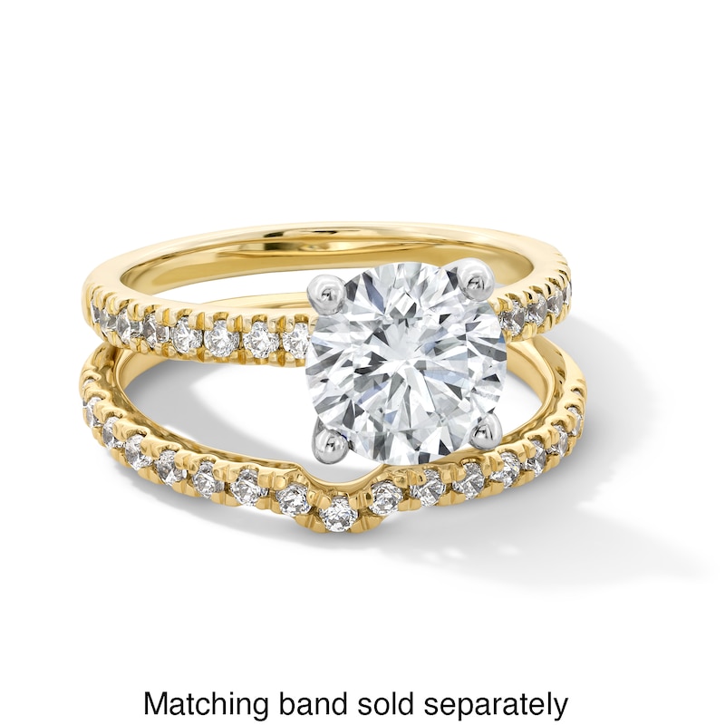 Main Image 4 of 2-1/4 CT. T.W. Certified Lab-Created Diamond Engagement Ring in 14K Gold (I/SI2)