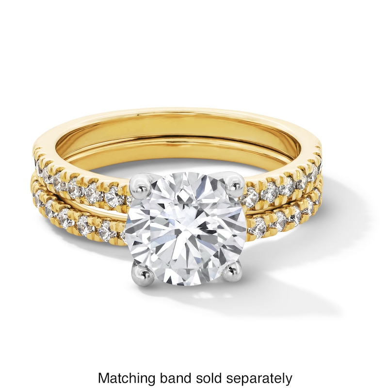 Main Image 5 of 2-1/4 CT. T.W. Certified Lab-Created Diamond Engagement Ring in 14K Gold (I/SI2)