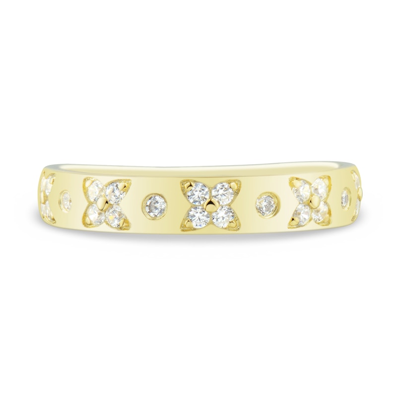 Main Image 2 of 1/4 CT. T.W. Diamond Art Deco Anniversary Band in 14K Gold