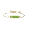 Thumbnail Image 1 of Elongated Hexagon Jade Bar Bolo Bracelet in 14K Gold - 9.0&quot;