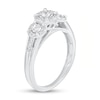 Thumbnail Image 1 of 1/4 CT. T.W. Diamond Frame Three Stone Split Shank Engagement Ring in 10K White Gold