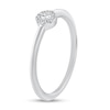 Thumbnail Image 2 of 1/15 CT. T.W. Diamond Frame Engagement Ring in 14K White Gold