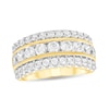 Thumbnail Image 1 of 2 CT. T.W. Diamond Triple Row Anniversary Band in 10K Gold