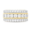 Thumbnail Image 3 of 2 CT. T.W. Diamond Triple Row Anniversary Band in 10K Gold