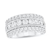 Thumbnail Image 1 of 2 CT. T.W. Diamond Triple Row Anniversary Band in 10K White Gold