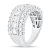 Thumbnail Image 2 of 2 CT. T.W. Diamond Triple Row Anniversary Band in 10K White Gold