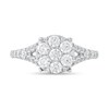 Thumbnail Image 2 of 1 CT. T.W. Multi-Diamond Split Shank Engagement Ring in 10K White Gold