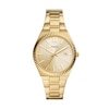 Thumbnail Image 1 of Ladies’ Fossil Scarlette Gold-Tone IP Watch with Gold-Tone Dial and Coin-Edge Bezel (Model: ES5299)