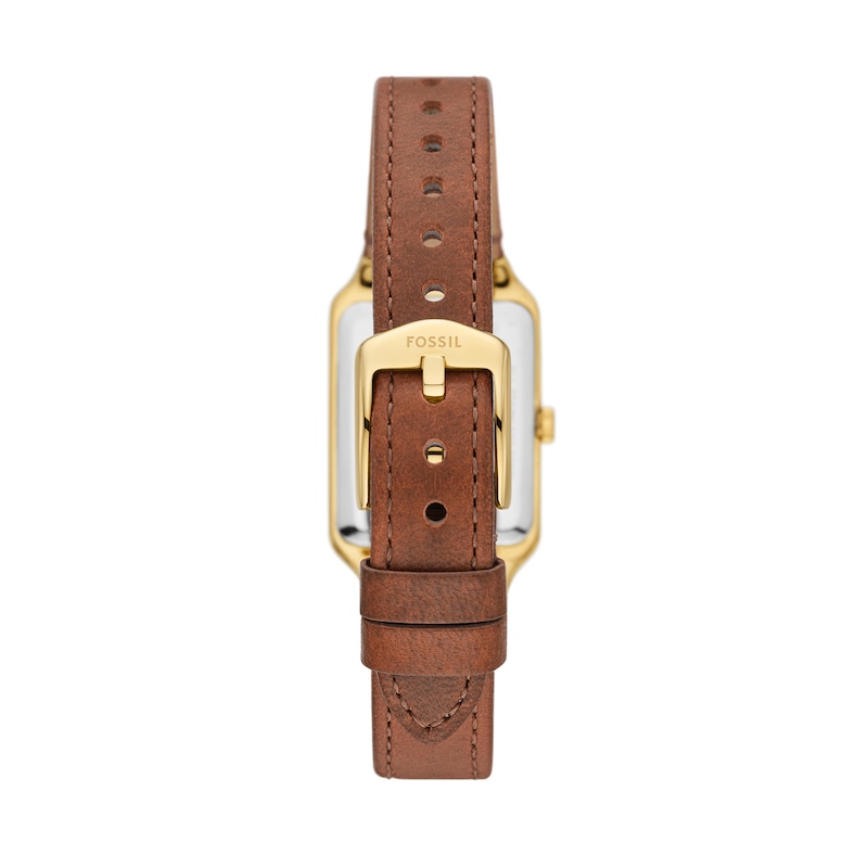 Main Image 2 of Ladies’ Fossil Raquel Gold-Tone IP Watch with Rectangular Grey Dial (Model: ES5303)