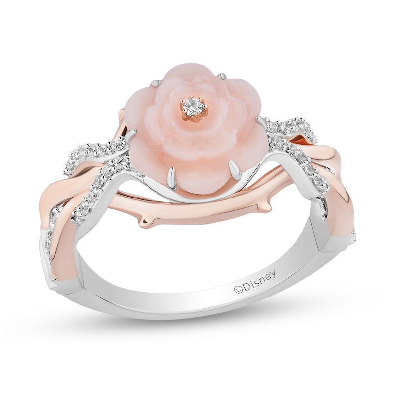 Main Image 1 of Collector’s Edition Enchanted Disney Sleeping Beauty 65th Anniversary Flower Ring in Sterling Silver and 10K Rose Gold