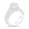 Thumbnail Image 2 of 1-7/8 CT. T.W. Multi-Diamond Flower Bridal Set in 10K White Gold