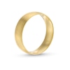 Thumbnail Image 3 of 6.0mm Satin Wedding Band in 14K Gold - Size 10