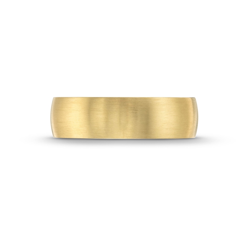 Main Image 4 of 6.0mm Satin Wedding Band in 14K Gold - Size 10