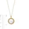 Thumbnail Image 4 of 14.0mm Cultured Mabe Pearl Bezel-Set Solitaire Pendant in 10K Gold