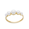 Thumbnail Image 1 of 3.0-5.0mm Cultured Mabe Pearl Graduated Five Stone Ring in 10K Gold