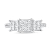 Thumbnail Image 3 of 1 CT. T.W. Princess-Cut Multi-Diamond Three Stone Engagement Ring in 10K White Gold