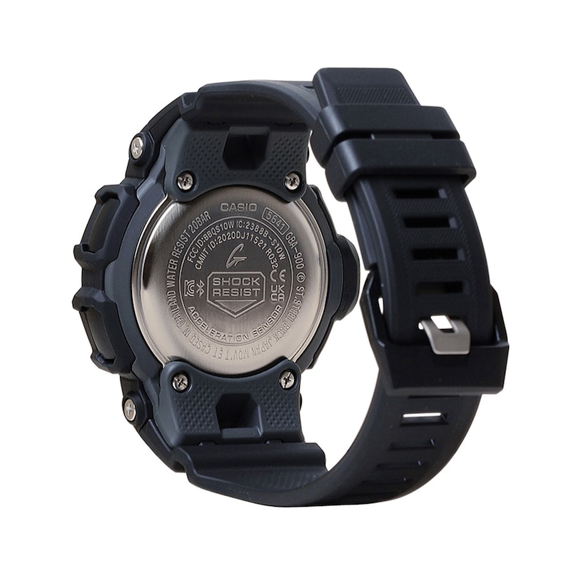 Main Image 2 of Men’s Casio G-Shock MOVE Black Resin Step Tracker Sport Watch with Blue Dial (Model: GBA900CB-1A)