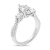 Thumbnail Image 2 of 2-3/4 CT. T.W. Pear-Shaped Certified Lab-Created Diamond Three Stone Engagement Ring in 14K White Gold (F/SI2)