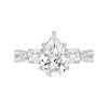 Thumbnail Image 3 of 2-3/4 CT. T.W. Pear-Shaped Certified Lab-Created Diamond Three Stone Engagement Ring in 14K White Gold (F/SI2)