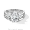 Thumbnail Image 4 of 2-3/4 CT. T.W. Pear-Shaped Certified Lab-Created Diamond Three Stone Engagement Ring in 14K White Gold (F/SI2)