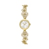 Thumbnail Image 1 of Ladies' Kate Spade Monroe Crystal Accent Gold-Tone IP Flower Bangle Watch with Mother-of-Pearl Dial (Model: KSW1828)