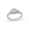 Thumbnail Image 0 of Vera Wang Love Collection 1 CT. T.W. Diamond Twist Buckle Frame Engagement Ring in 14K White Gold