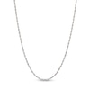 Thumbnail Image 1 of 1.8mm Glitter Rope Chain Necklace in Solid 14K White Gold - 18&quot;