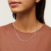 Thumbnail Image 2 of 1.8mm Glitter Rope Chain Necklace in Solid 14K White Gold - 18&quot;