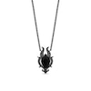 Thumbnail Image 3 of Enchanted Disney Villains Maleficent Onyx and Black Diamond Horn Necklace and Bolo Bracelet Set in Sterling Silver