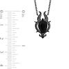 Thumbnail Image 5 of Enchanted Disney Villains Maleficent Onyx and Black Diamond Horn Necklace and Bolo Bracelet Set in Sterling Silver