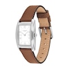 Thumbnail Image 1 of Ladies' Coach Reese Brown Leather Strap Watch with Rectangular White Dial (Model: 14504311)