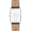 Thumbnail Image 2 of Ladies' Coach Reese Brown Leather Strap Watch with Rectangular White Dial (Model: 14504311)