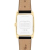 Thumbnail Image 3 of Ladies' Coach Reese Gold-Tone IP Black Leather Strap Watch with Rectangular White Dial (Model: 14504312)