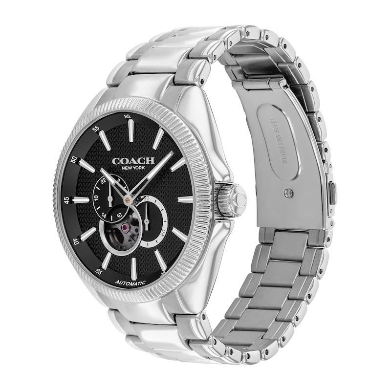 Main Image 2 of Men's Coach Jackson Chronograph Watch with Black Skeleton Dial (Model: 14602695)