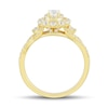 Thumbnail Image 2 of 1 CT. T.W. Oval Diamond Double Frame Twist Shank Engagement Ring in 14K Gold