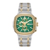 Thumbnail Image 1 of Men’s JBW Heist 1/10 CT. T.W. Certified Diamond Two-Tone Chronograph Watch with Green Dial (Model: J6380F)