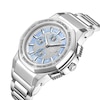 Thumbnail Image 1 of Men’s JBW Saxon 1/15 CT. T.W. Certified Diamond Chronograph Watch with Blue Mother-of-Pearl Dial (Model: JB-6101-M)