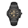 Thumbnail Image 1 of Men’s JBW Saxon 1/15 CT. T.W. Certified Diamond Black IP Chronograph Strap Watch with Black Dial (Model: JB-6101L-S)