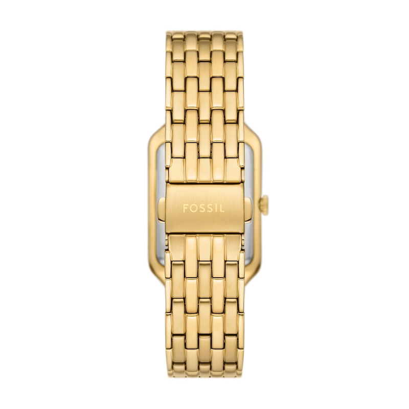 Main Image 2 of Ladies’ Fossil Raquel Gold-Tone IP Watch with Rectangular Malachite Dial (Model: ES5341)