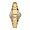 Thumbnail Image 2 of Ladies’ Fossil Blue Dive Crystal Accent Gold-Tone IP Watch with White Dial (Model: ES5350)