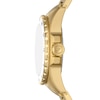 Thumbnail Image 3 of Ladies’ Fossil Blue Dive Crystal Accent Gold-Tone IP Watch with White Dial (Model: ES5350)