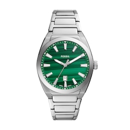 Men’s Fossil Everett Watch with Malachite Dial (Model: FS6056)