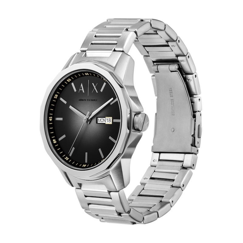 Men’s Armani Exchange Banks Watch with Black and Grey Gradient Dial (Model: AX1764)