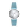 Thumbnail Image 0 of Ladies’ Armani Exchange Lola Crystal Accent Watch with Silver-Tone Dial and Ice Blue Mesh Band (Model: AX5599)