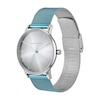 Thumbnail Image 3 of Ladies’ Armani Exchange Lola Crystal Accent Watch with Silver-Tone Dial and Ice Blue Mesh Band (Model: AX5599)