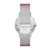 Thumbnail Image 1 of Ladies’ Armani Exchange Lola Crystal Accent Watch with Silver-Tone Dial and Pink Mesh Band (Model: AX5616)