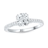 Thumbnail Image 1 of 1-1/3 CT. T.W. Certified Lab-Created Diamond Engagement Ring in 14K White Gold (F/SI2)