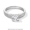 Thumbnail Image 5 of 1-1/3 CT. T.W. Certified Lab-Created Diamond Engagement Ring in 14K White Gold (F/SI2)